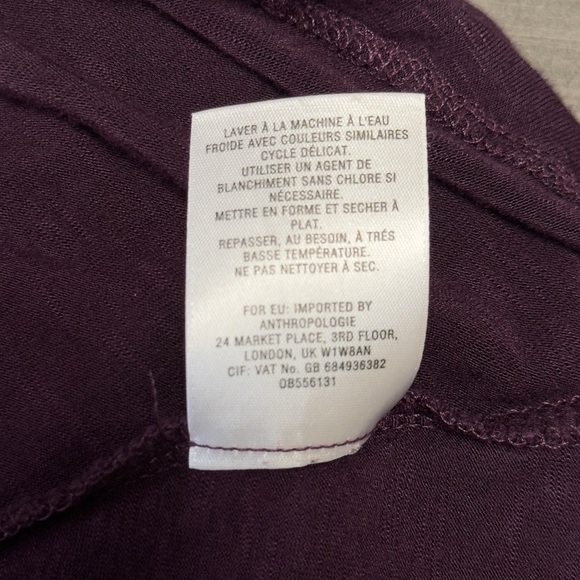 Anthropologie‎ Deletta Plum Purple Lace Detail Tank Top Blouse - Picture 10 of 10